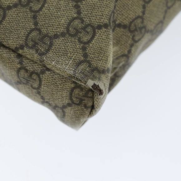 GUCCI GG Canvas Shoulder Bag Coated Canvas Beige Auth ti1728 - Picture 10 of 16